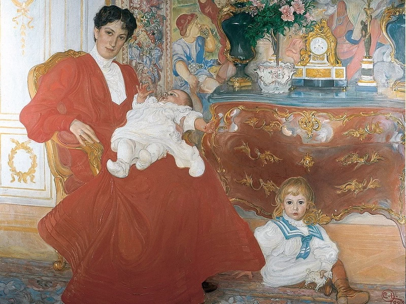 1853-Carl Larsson - Dora Lamm